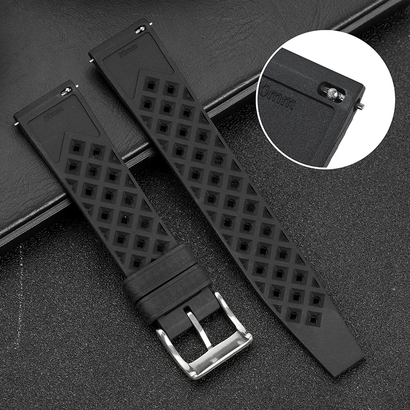 Smartwatch Casio Watches For Men - Bracelet de montre en caoutchouc Tropic,