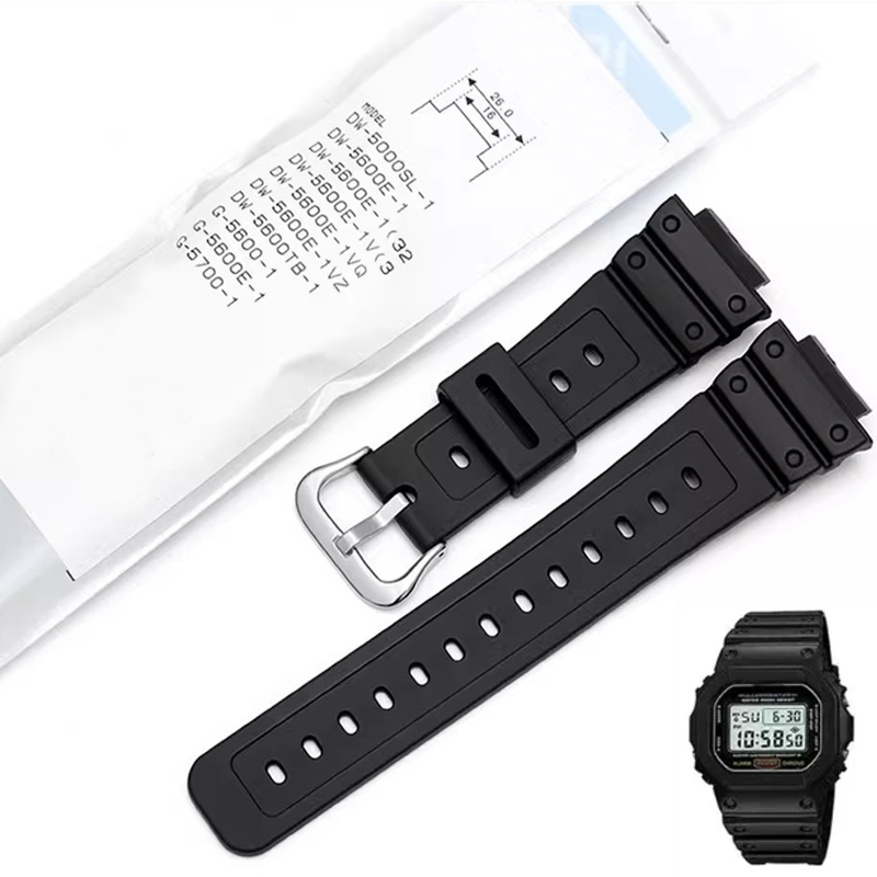Smartwatch Casio Watches For Men - Bracelet carré en résine de silicone