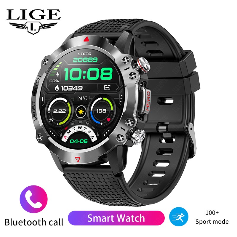 Smartwatch Watches For Sale - Montre connectée LIGE pour homme, bracelet