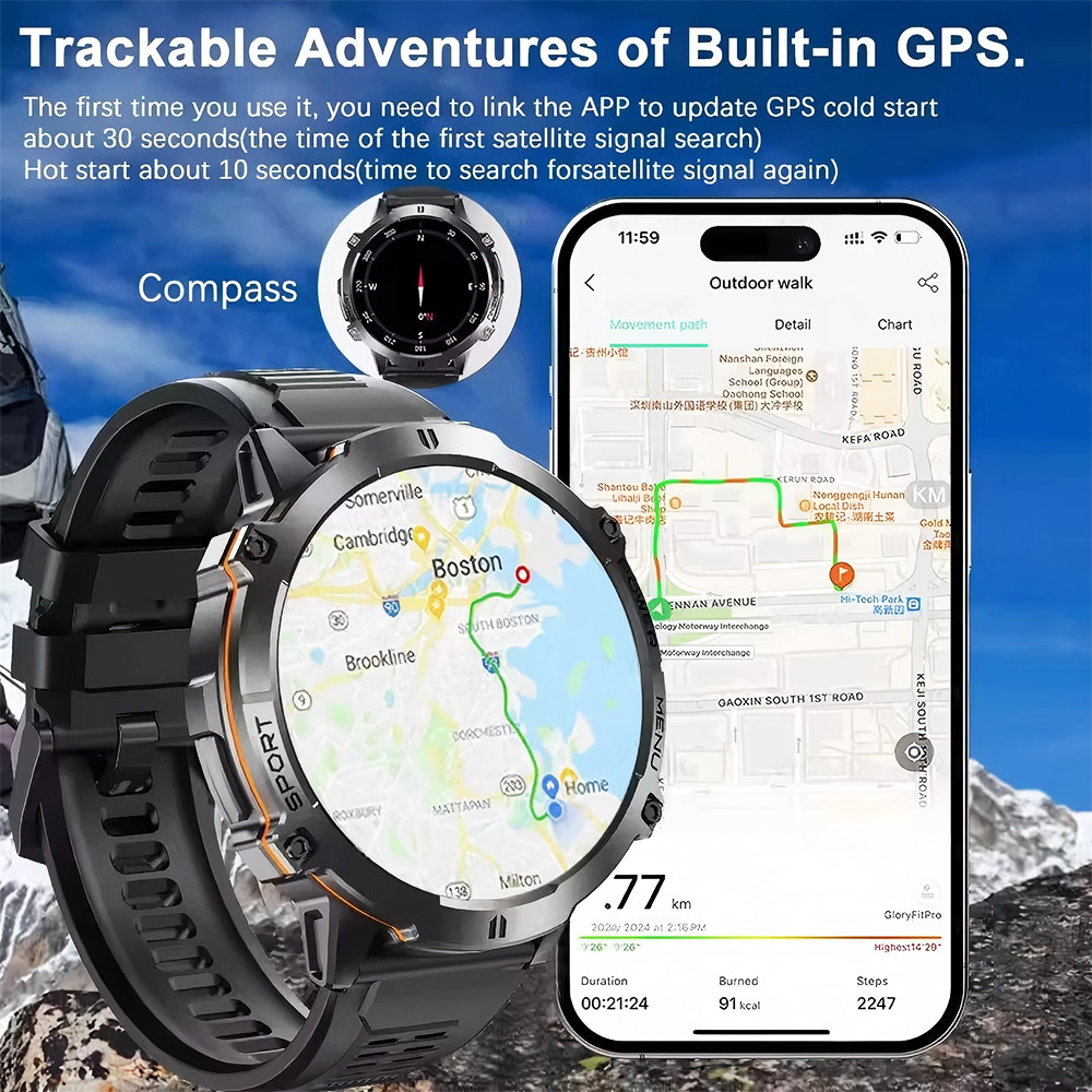 Montre connectée sportive mili - Altimeter Compass Watch avis et prix