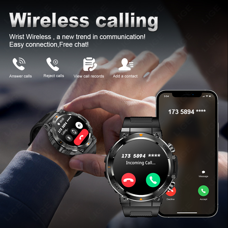 Montre connectée LIGE 2026 ave - Smartwatch Watches For Sale avis et prix