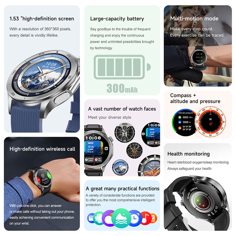 Montre connectée OPPO Watch X  - Smartwatch Timex Watches For Men avis et prix