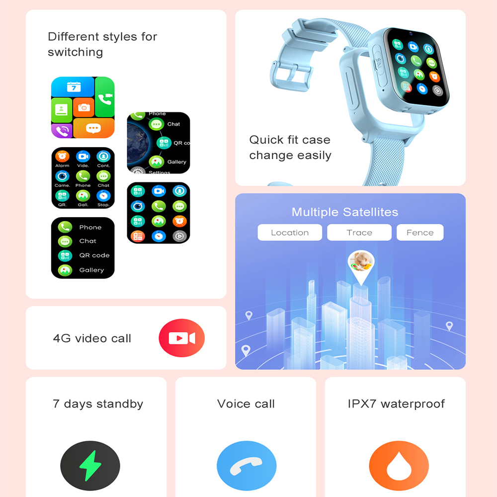 Montre intelligente enfants 4G - Smartwatch Watches For 12 Year Old Boy avis et prix