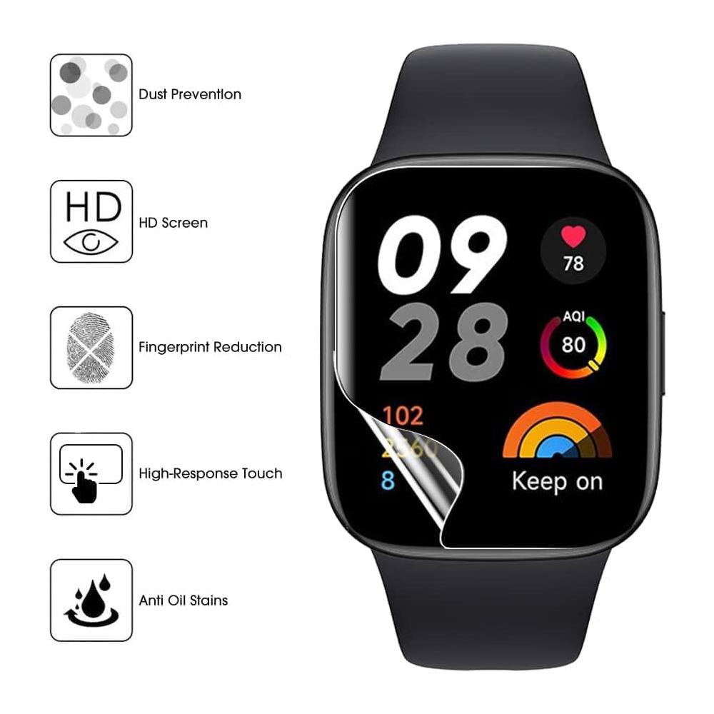 3/6 pièces Film de protection  - Smart Watch Screen Protector avis et prix
