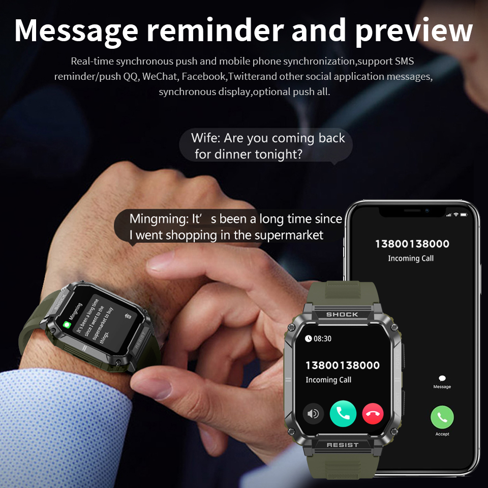 Montre connectée LIGE pour hom - Smartwatch Watches For Sale avis et prix