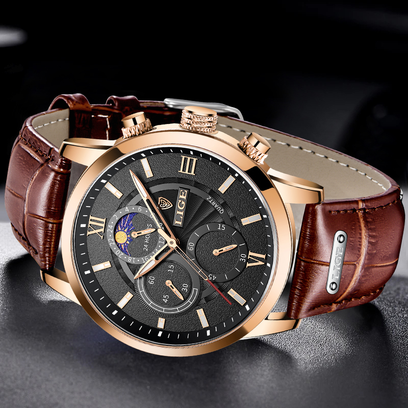 Montre LIGE pour homme, montre - Smartwatch Watches Brands For Men avis et prix