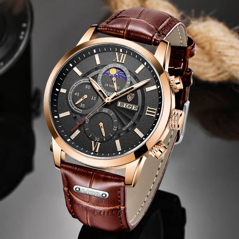 Montre LIGE pour homme, montre - Smartwatch Watches Brands For Men avis et prix