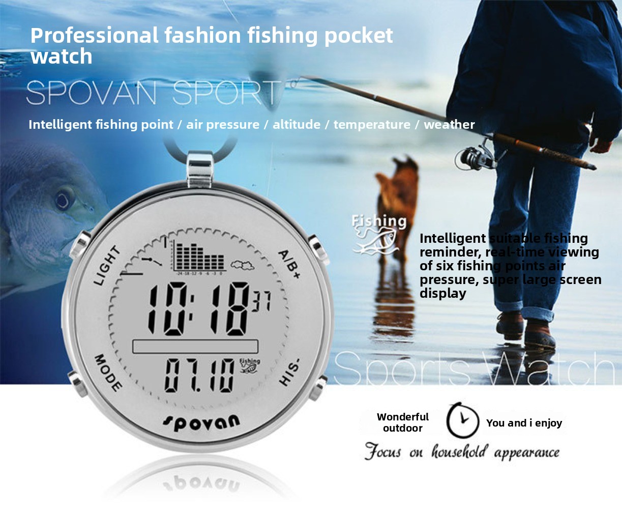 Baromètre de pêche numérique é - Altimeter Compass Watch avis et prix
