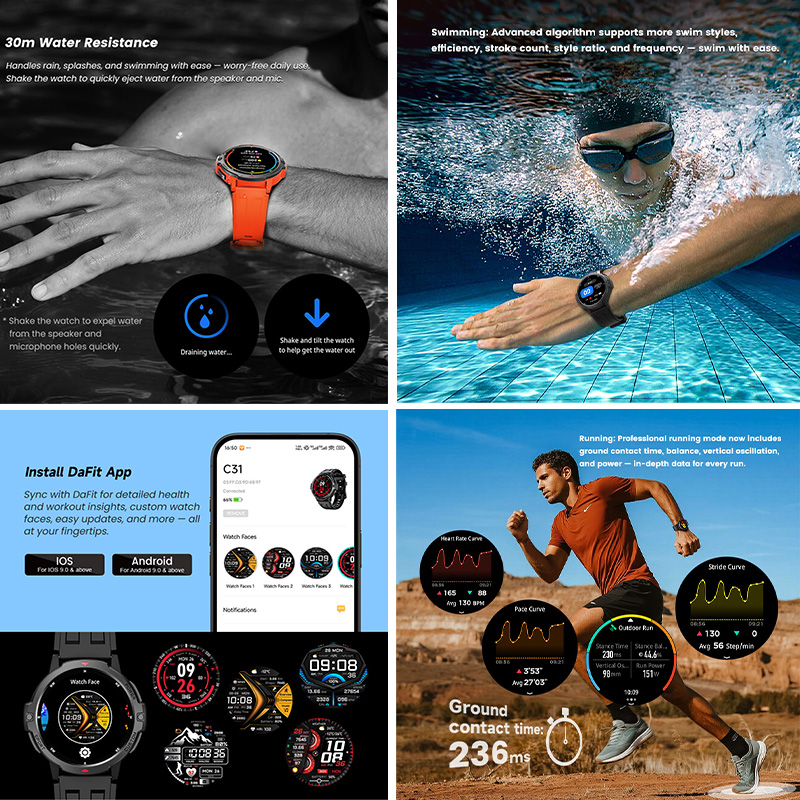 NOUVELLE Montre connectée GPS  - Smartwatch Timex Watches For Men avis et prix
