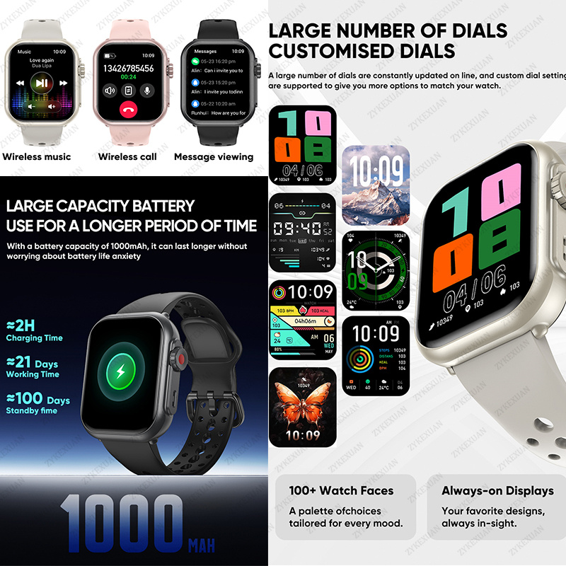 Montre Ultra K62 hommes femmes - Smartwatch Watches For Women With Gps avis et prix