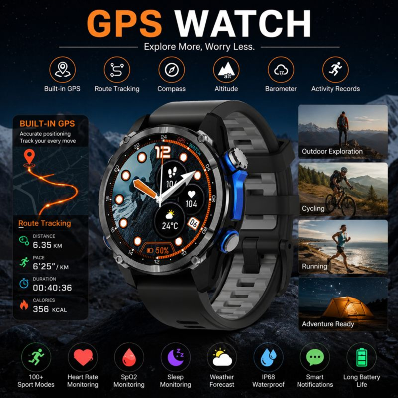 Nouvelle Montre Connectée 2026 - Smartwatch Army Watches For Men avis et prix