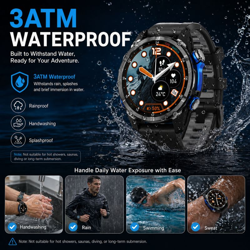 Nouvelle Montre Connectée 2026 - Smartwatch Army Watches For Men avis et prix